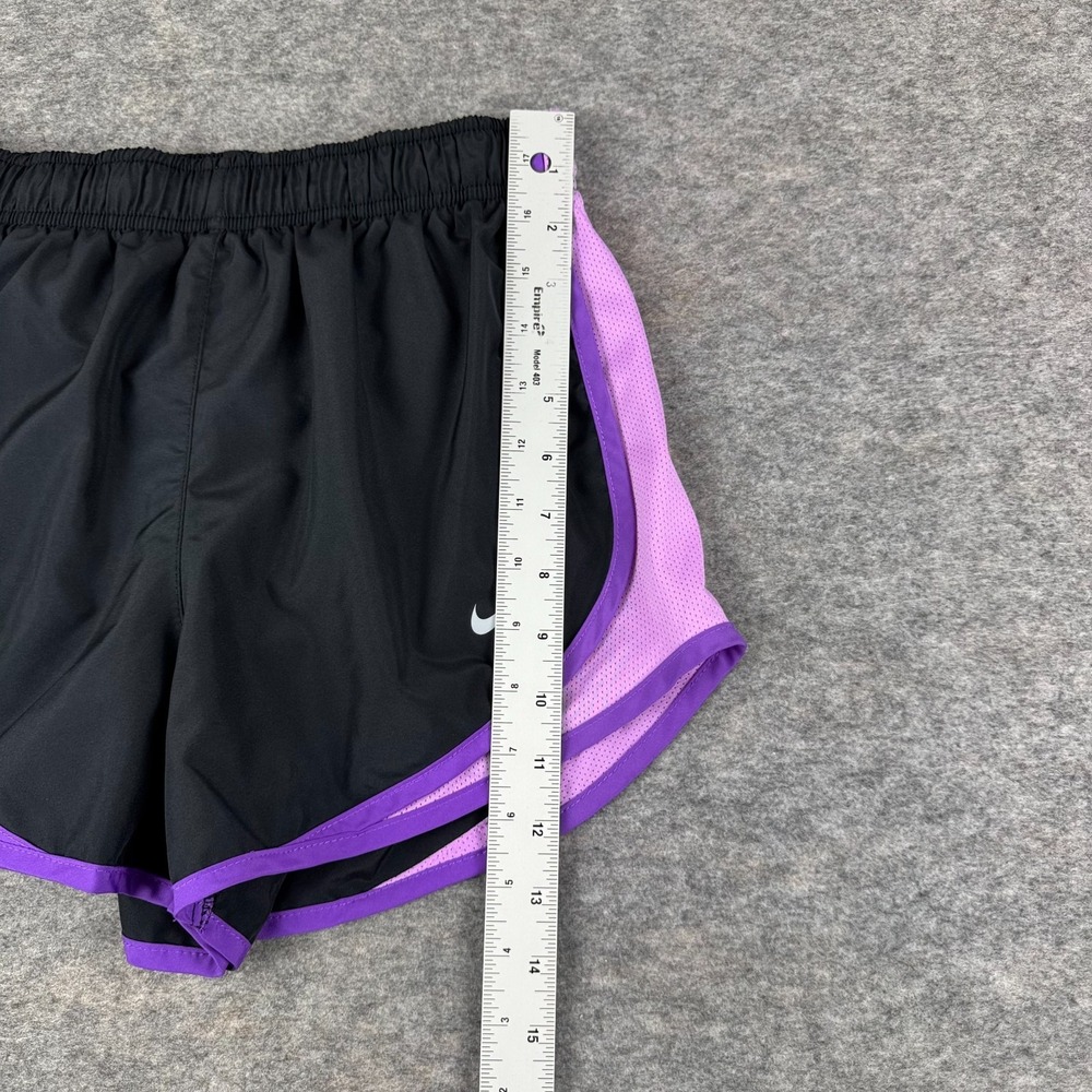 Nike Dri Fit Tempo Running Shorts 3" Lined Black Purple Womens Small S - Picture 11 of 14